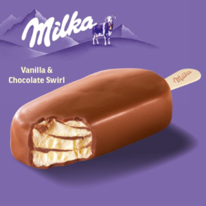 Milka Vanilla Chocolate Swirl Ice Cream 270ml - Global Imports & Exports - Wholesale European Food Distributor