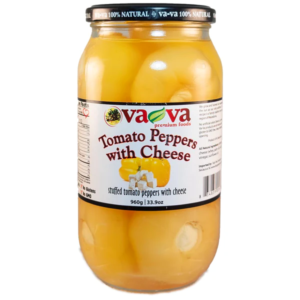 Vava Tomato Peppers w Cheese 960g - Global Imports & Exports - Wholesale European Food Distributors