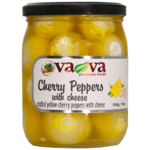 Vava Yellow Cherry Peppers w Cheese 540g - Global Imports & Exports - Wholesale European Food Distributors