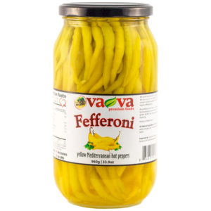 Vava Yellow Fefferoni Peppers Hot 960g - Global Imports & Exports - Wholesale European Food Distributors