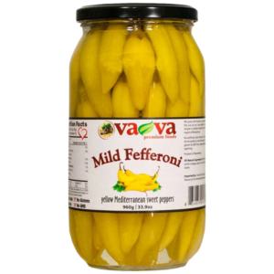 Vava Yellow Fefferoni Peppers Mild 960g - Global Imports & Exports - Wholesale European Food Distributors