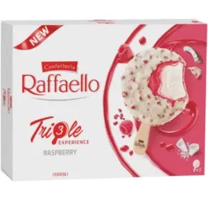 Ferrero Raffaello Raspberry Ice Cream 180ml - Global Imports & Exports - Wholesale European Food Distributors