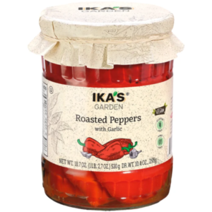 Ika's Garden Roasted Peppers w Garlic 530g - Global Imports & Exports - Wholesale European Food Distributors