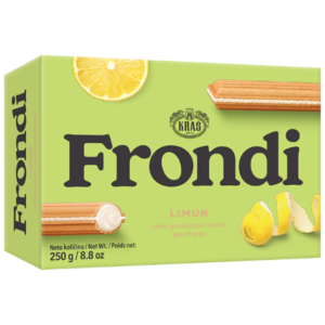 Kras Frondi Maxi Wafer Lemon 250g - Global Imports & Exports - Wholesale European Food Distributors