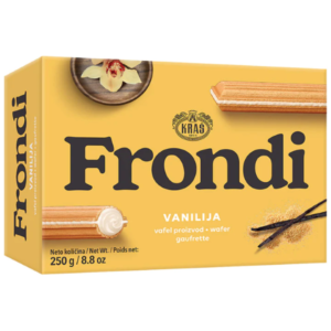 Kras Frondi Maxi Wafer Vanilla 250g - Global Imports & Exports - Wholesale European Food Distributors