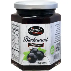 Livada Black Currant Preserve 350g - Global Imports & Exports - Wholesale European Food Distributors