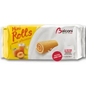 Balconi Cake Mini Rolls Apricot 180g - Global Imports & Exports - Wholesale European Food Distributors