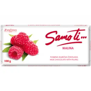 Zvecevo Samo Ti Raspberry Chocolate 100g - Global Imports & Exports - Wholesale European Food Distributors