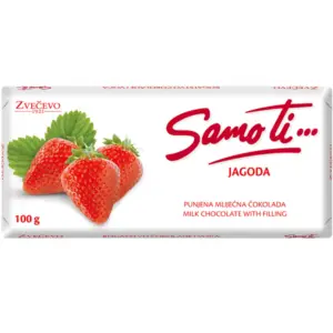Zvecevo Samo Ti Strawberry Chocolate 100g - Global Imports & Exports - Wholesale European Food Distributors
