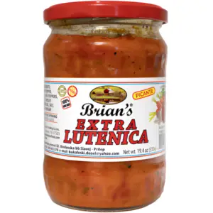 Brian's Extra Lutenica Ajvar 580g - Global Imports & Exports - Wholesale European Food Distributors