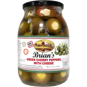 Brian's Green Cherry Peppers w Cheese 1kg - Global Imports & Exports - Wholesale European Food Distributors