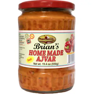Brian's Home Made Ajvar Hot 550g - Global Imports & Exports - Wholesale European Food Distributors