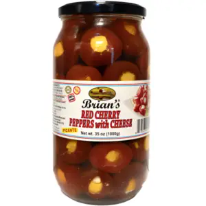 Brian's Red Cherry Peppers w Cheese 1kg - Global Imports & Exports - Wholesale European Food Distributors