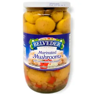 Belveder Pickled Mushrooms 900g - Global Imports & Exports - Wholesale European Food Distributors