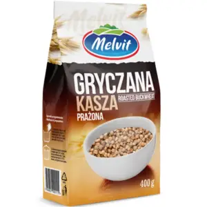 Melvit Gryczana Roasted Buckwheat 400g - Global Imports & Exports - Wholesale European Food Distributors